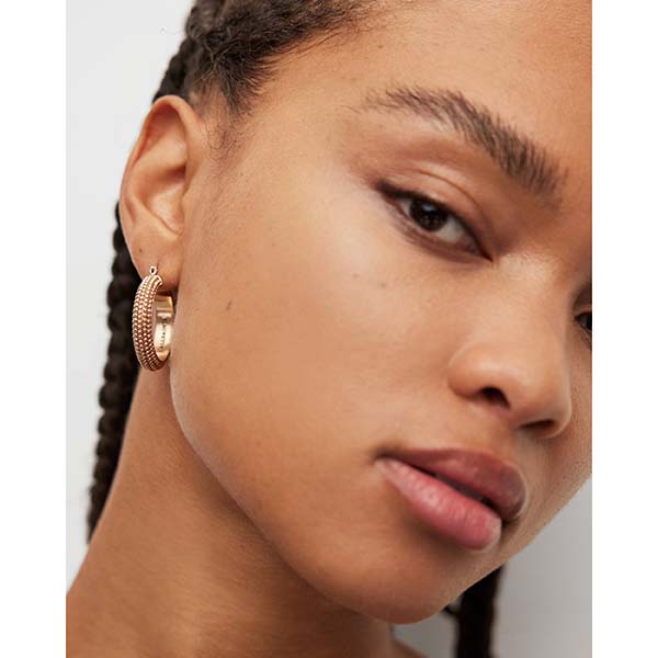 Allsaints Australia Womens Sinead Ball Hoop Earring Brass AU56-497